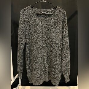 Alinfu Black and White Knit Sweater